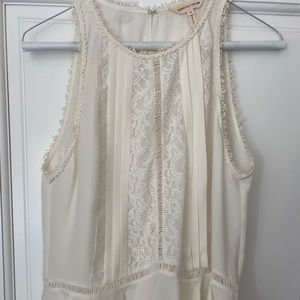 Rebecca Taylor sheer ivory top
